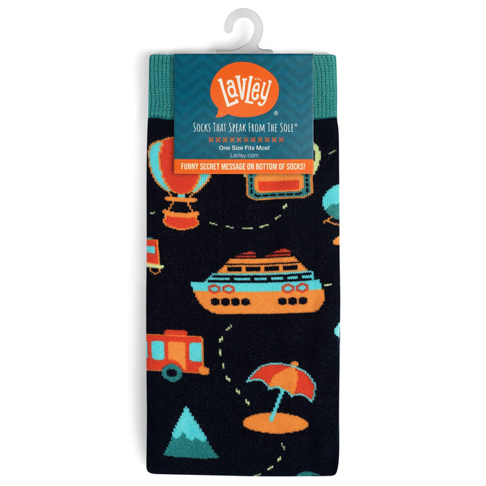 I'd Rather Be Traveling socks