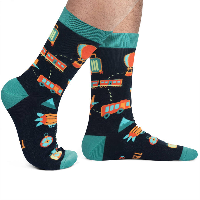 Lavley - I'd Rather Be Traveling Socks