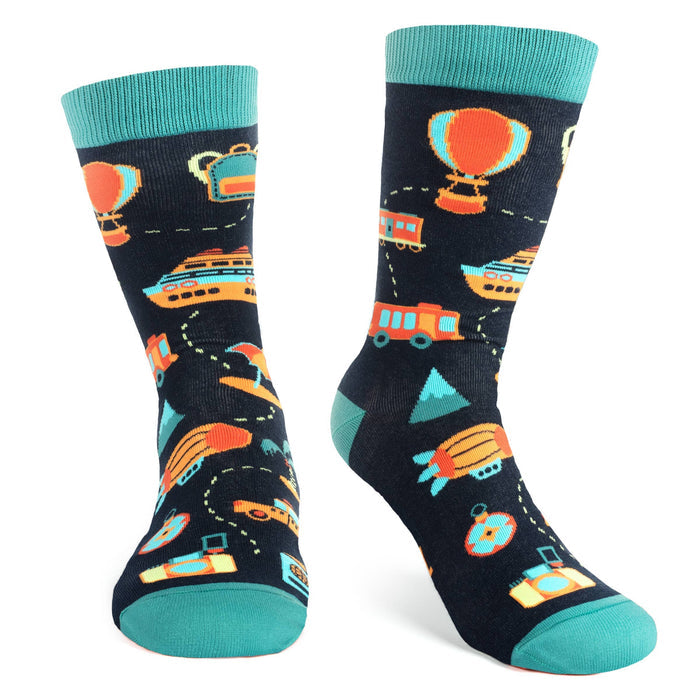 Lavley - I'd Rather Be Traveling Socks