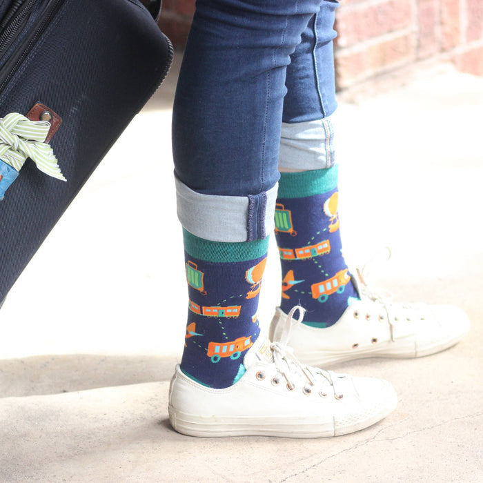 Lavley - I'd Rather Be Traveling Socks