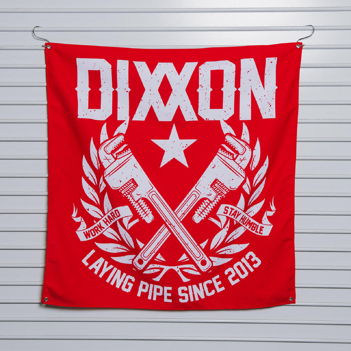 Laying Pipe Garage Banner - 36" x 36" - Dixxon Flannel Co.
