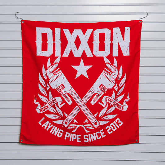 Laying Pipe Garage Banner - 36" x 36" - Dixxon Flannel Co.