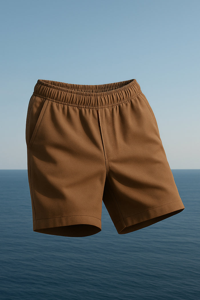 Leather Brown - 365 Shorts with Back Pocket