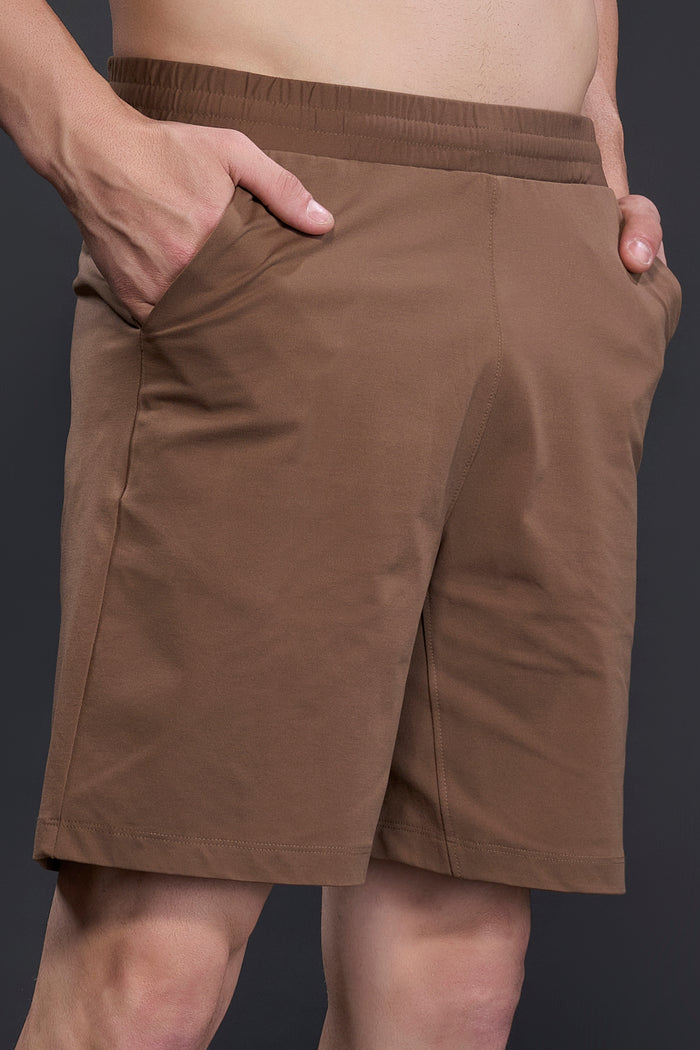 Leather Brown - 365 Shorts with Back Pocket