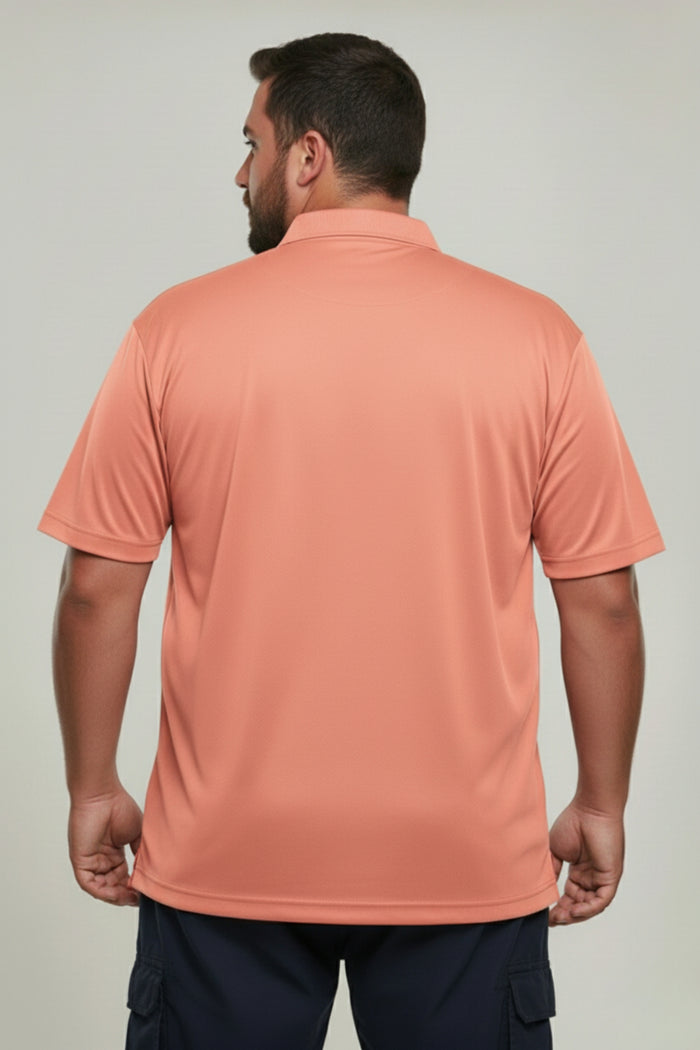 Light Pink - Smart Tech Pocket Polo Plus Size