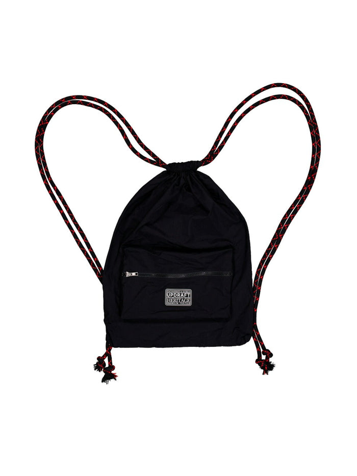 LOGO PATCH NYLON BAG -BLACK