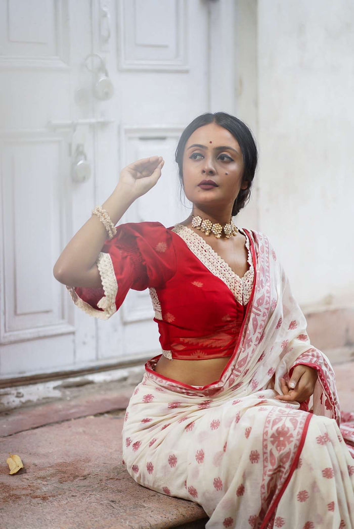 Malini in Red Puff