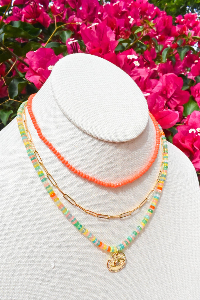 Mandarin Crystal Choker Necklace