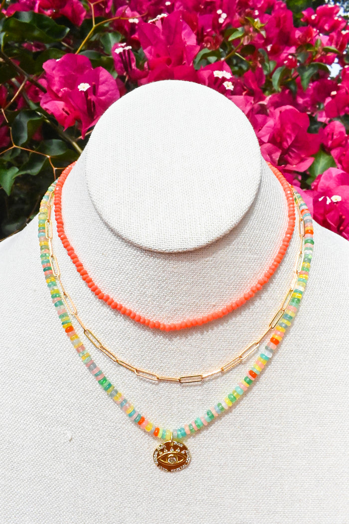 Mandarin Crystal Choker Necklace