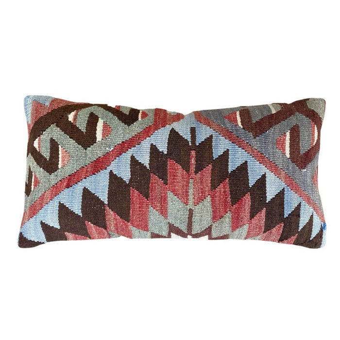 MARISA Handmade traditional Turkish kilim pillow cover made with vintage rugs 12x24