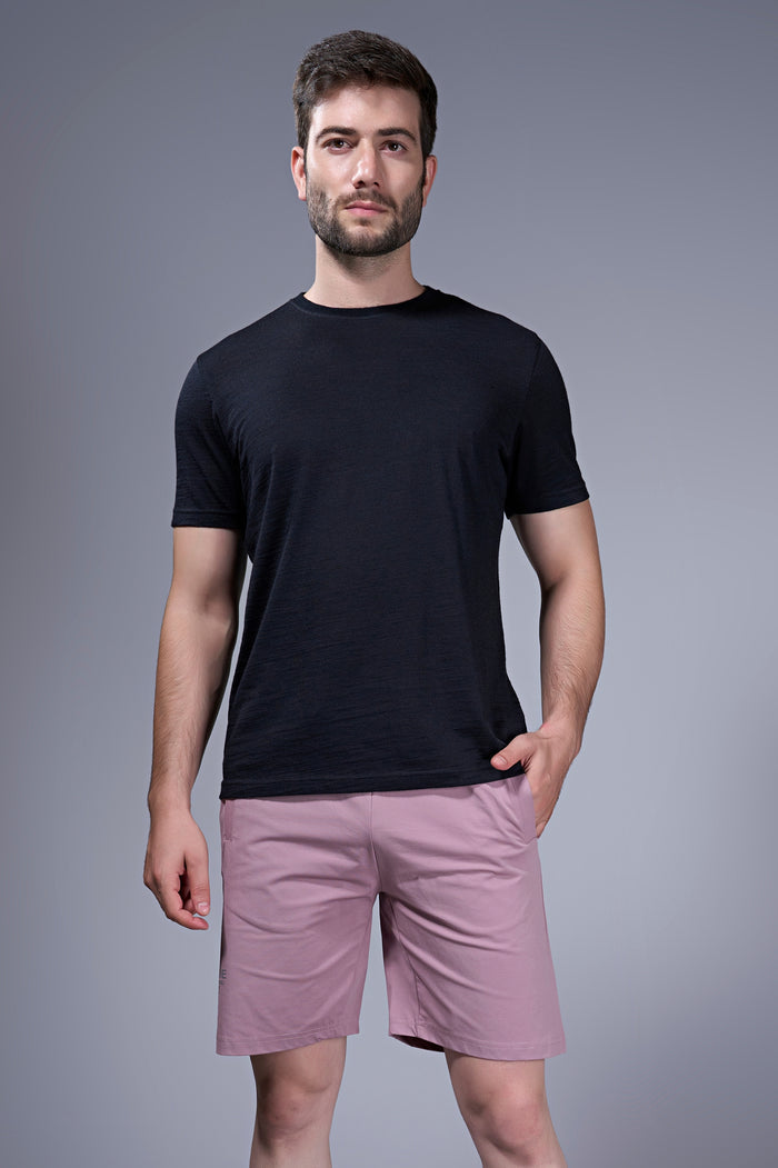 Mauve - 365 Shorts With Side Zip Pocket