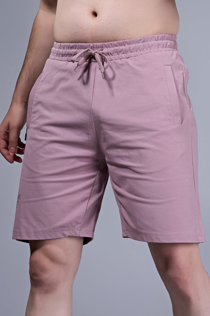 Mauve - 365 Shorts With Side Zip Pocket