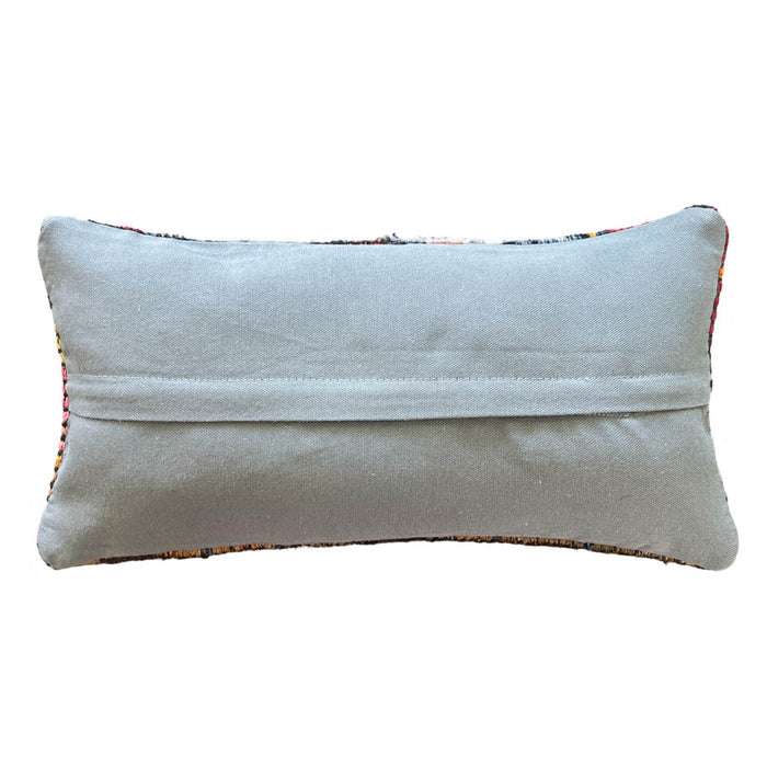 Maya Lumbar Kilim Pillow (10x20)