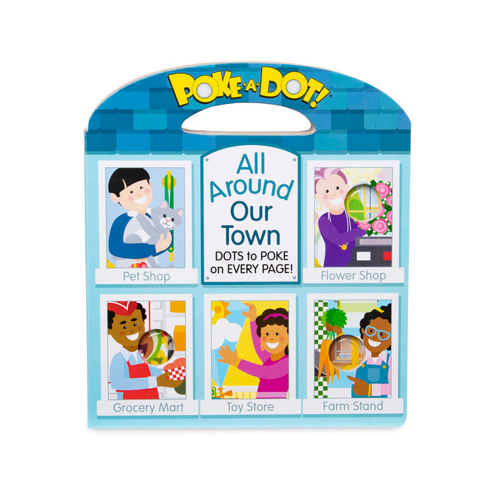 Melissa & Doug Poke-A-Dot All Around Book: All Around Our Town