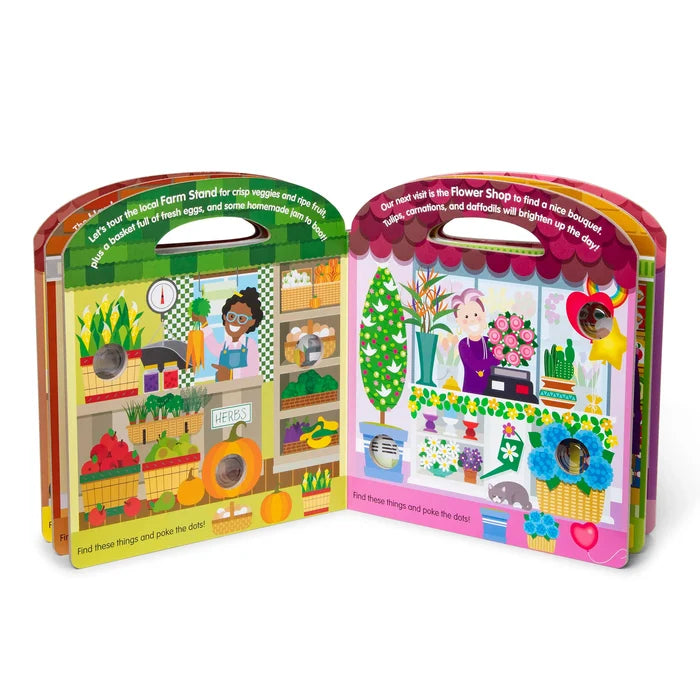 Melissa & Doug Poke-A-Dot All Around Book: All Around Our Town