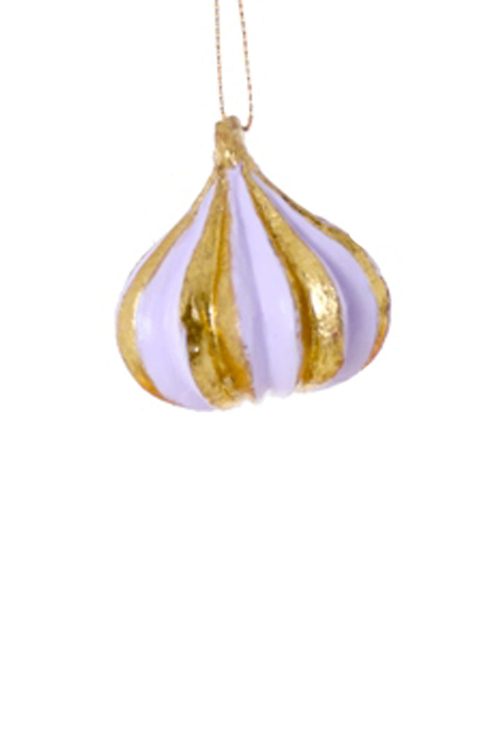pastel paper mache meringue christmas ornaments