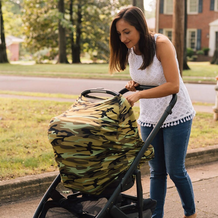 Milk *FINAL SALE* Snob 5-in-1 Multifunctional Carseat Cover - Camo