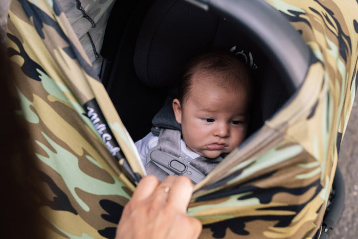 Milk *FINAL SALE* Snob 5-in-1 Multifunctional Carseat Cover - Camo