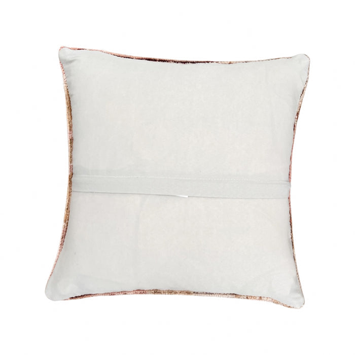 Handmade traditional Turkish oushak pillow cover made with vintage rugs 18x18 pastel