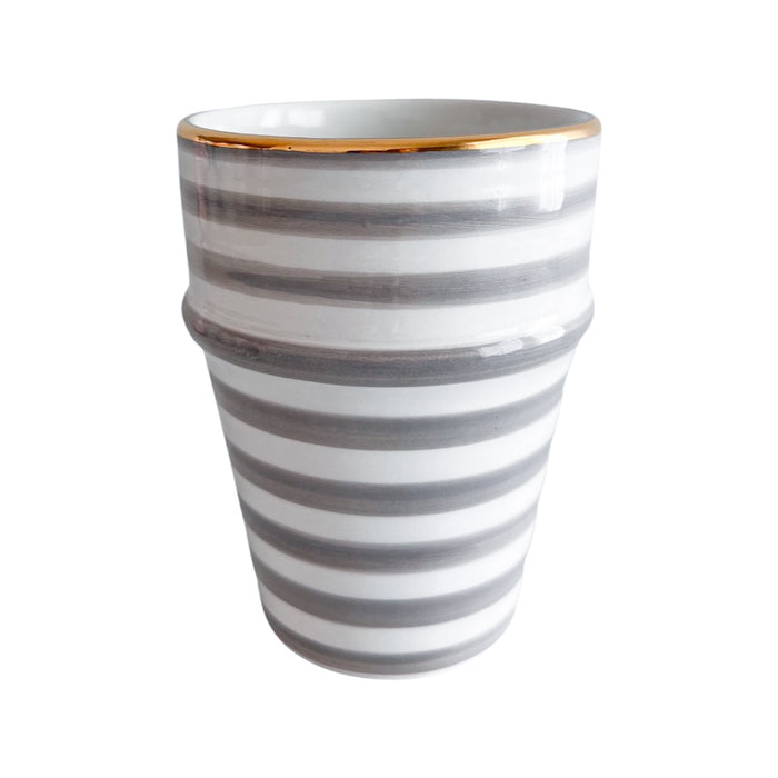 striped moroccan ceramic cup