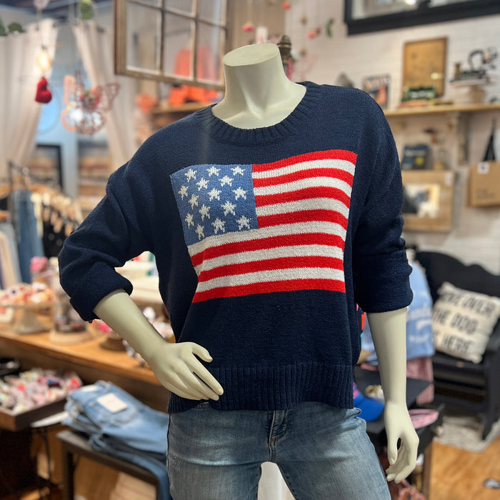 Navy Flag Sweater