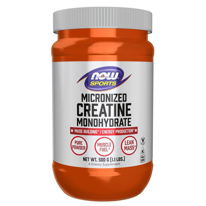 Now Sports Micronized Creatine Monohydrate - 500 mg 1kg - مسحوق الكرياتين مونوهيدرات الميكروني الرياضي ناو - 500 ملغ (1 كغ)