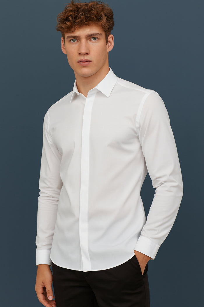 Off White - Hidden Placket Stitchless Shirt