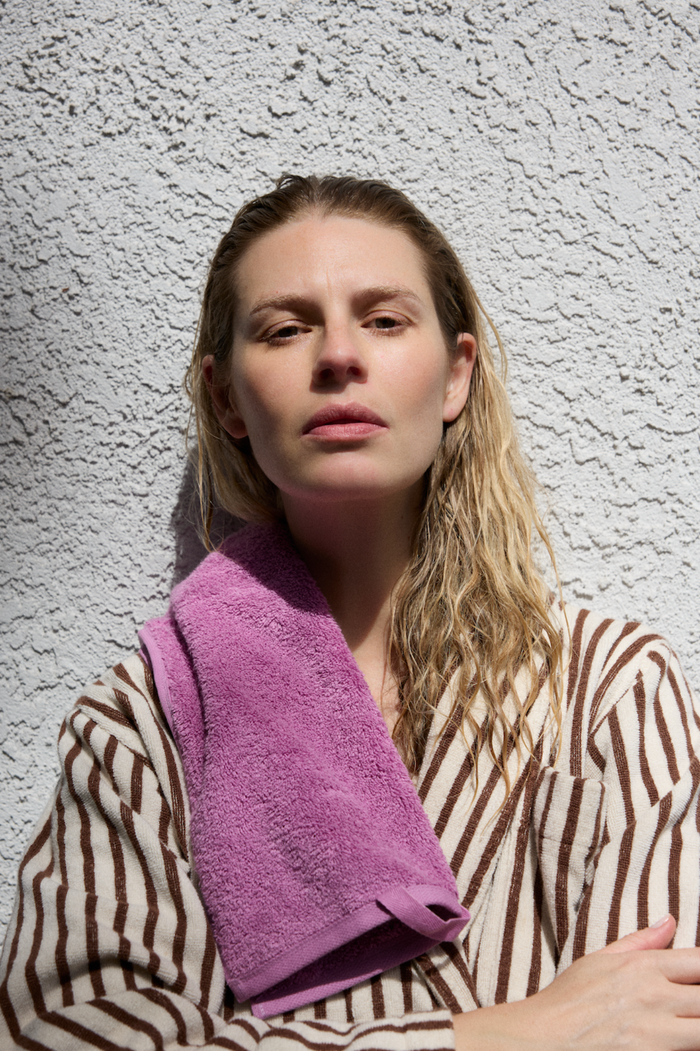 Organic Cotton Towels & Bath Mat | Magenta