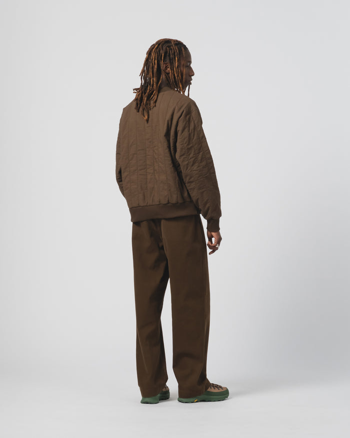 Oslo Sweater Quilted Cotton Java Brown