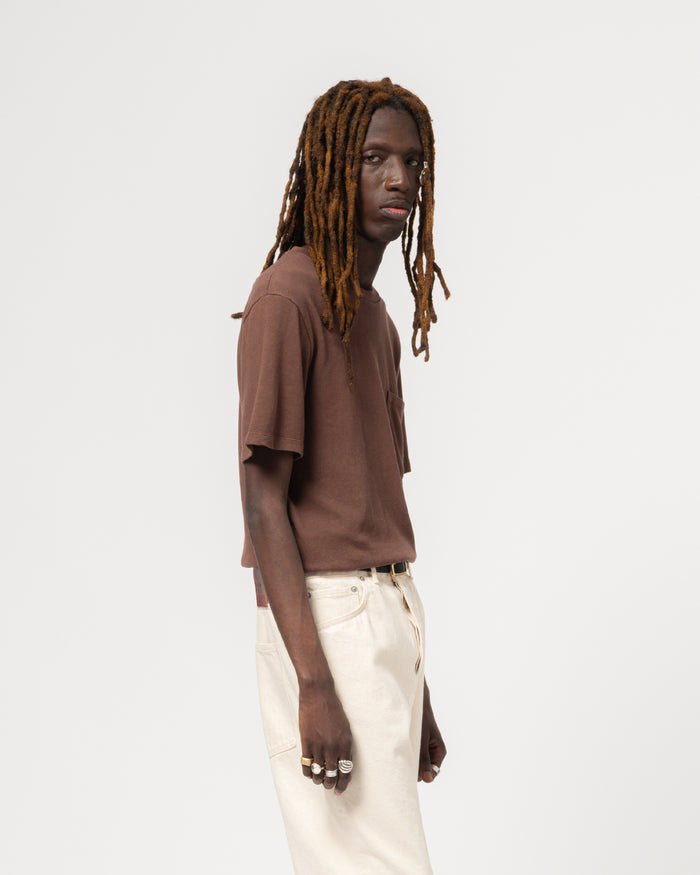 Pocket T Cotton Hemp Aztek Brown