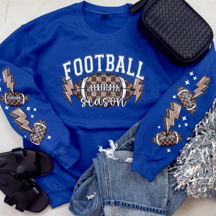 PREORDER: CUSTOM Football Sweatshirt with SLEEVE DETAIL // CLOSES TONIGHT!