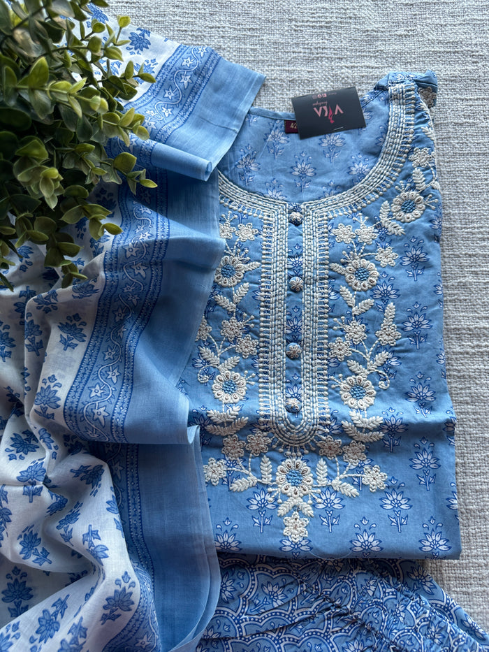 Printed cotton Kurta Pant Dup set