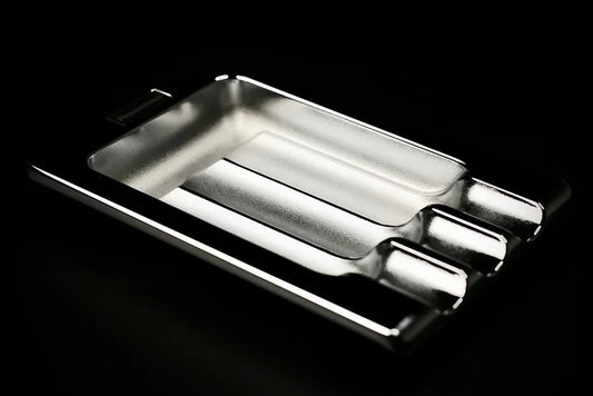Prometheus 3 Cigar Shiny Chrome Ashtray  (ASH-M3C)