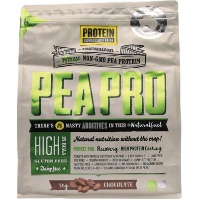 PROTEIN SUPPLIES AUST. PeaPro Raw Organic Pea Protein Chocolate 1kg - L'Organic