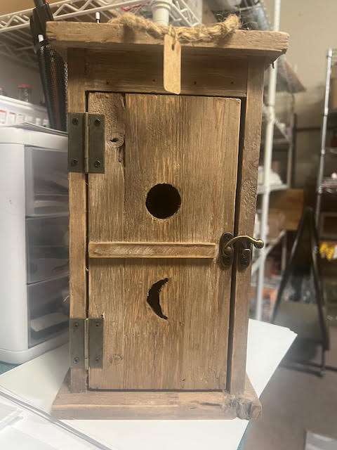 Rustic Outhouse Birdhouse