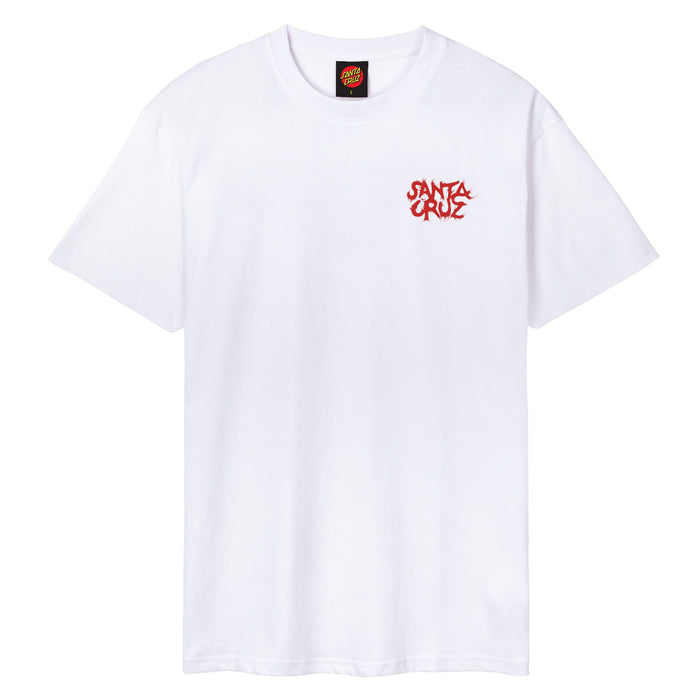 Santa Cruz Dressen Know Firepit Dot T-Shirt White