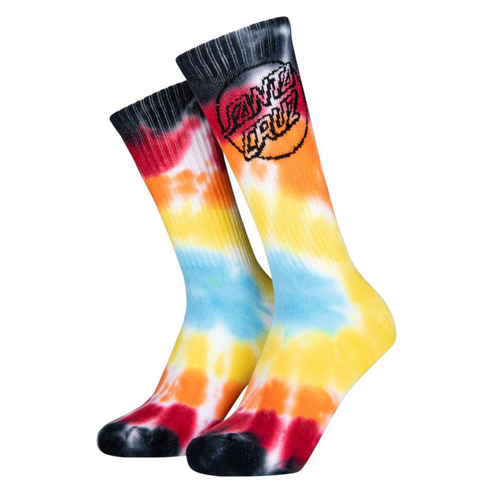 Santa Cruz Opus Dot Socks Black Rainbow