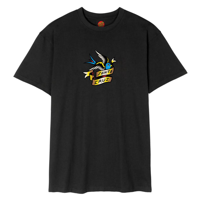 Santa Cruz Sommer Sparrow Front T-Shirt Black