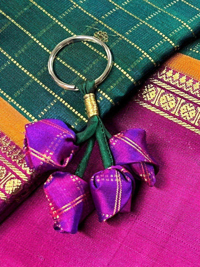 Silk key chains
