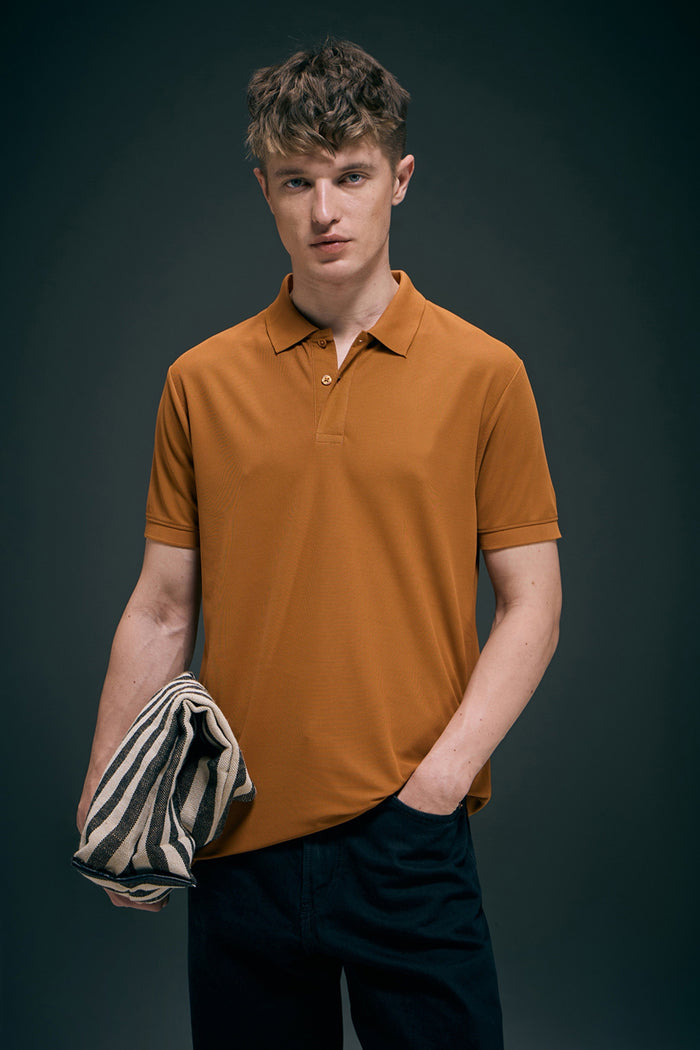 Smart tech polo - Caramel