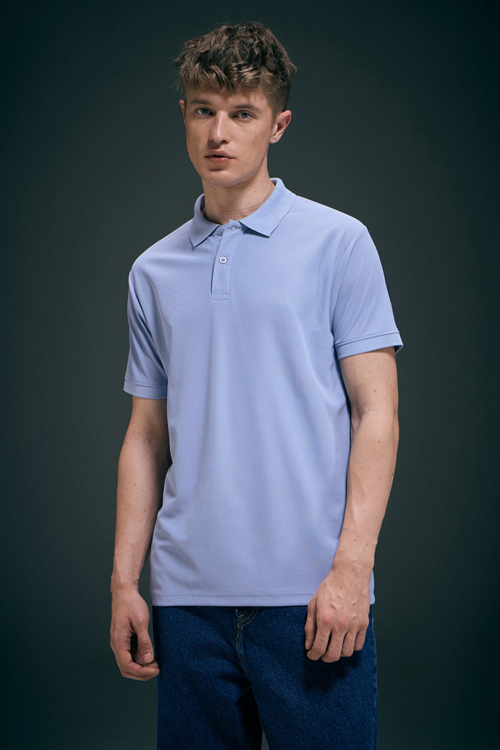 Smart tech polo - Ice Blue