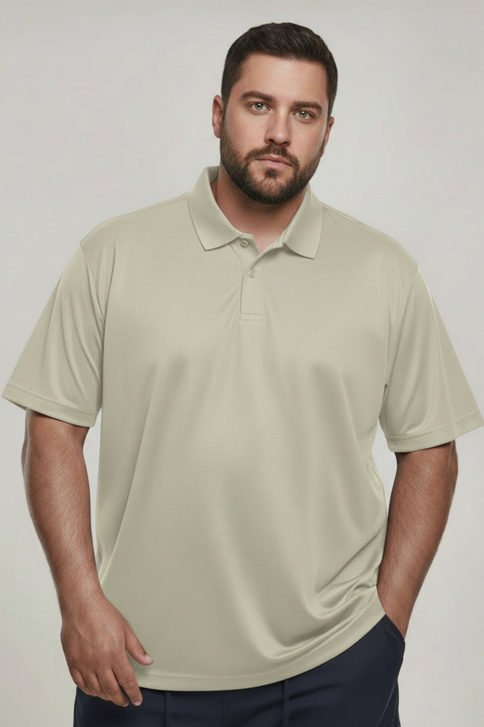 Spring Green - Smart Tech Polo Plus Size
