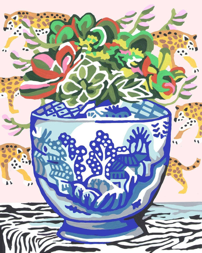 Succulents Paint by Number Kit 8”x10”