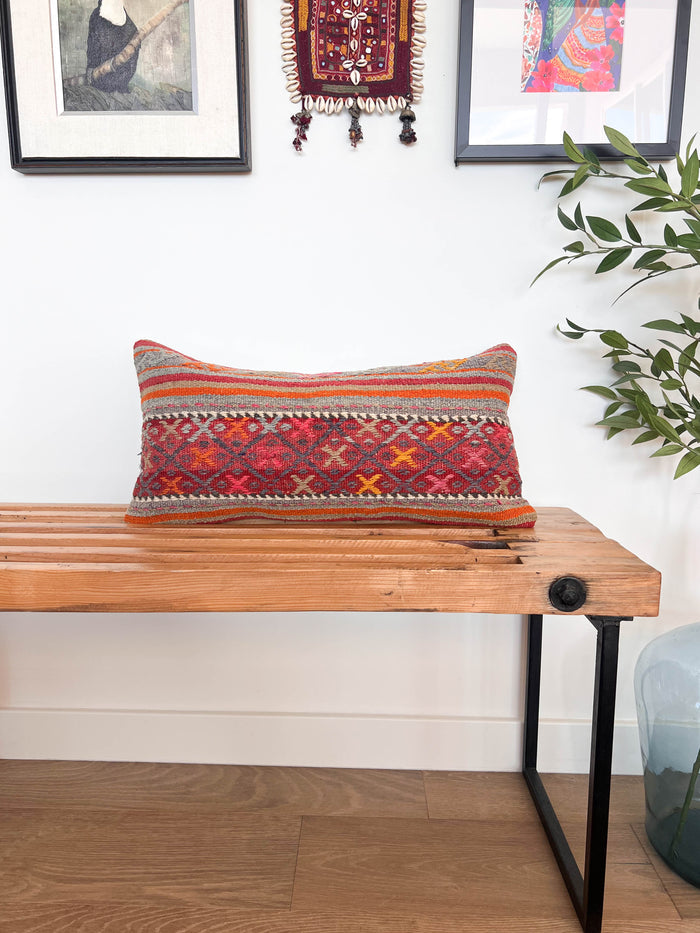 Sunrise Kilim Pillow (12x24)