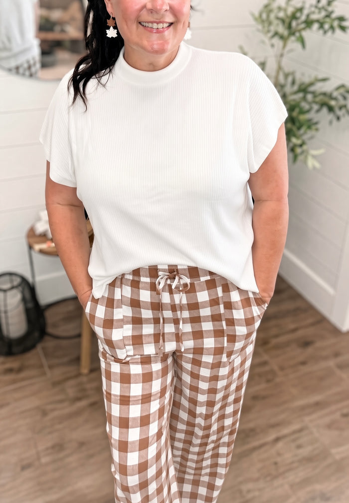 Sweet Style Loose Ribbed Sweater Top