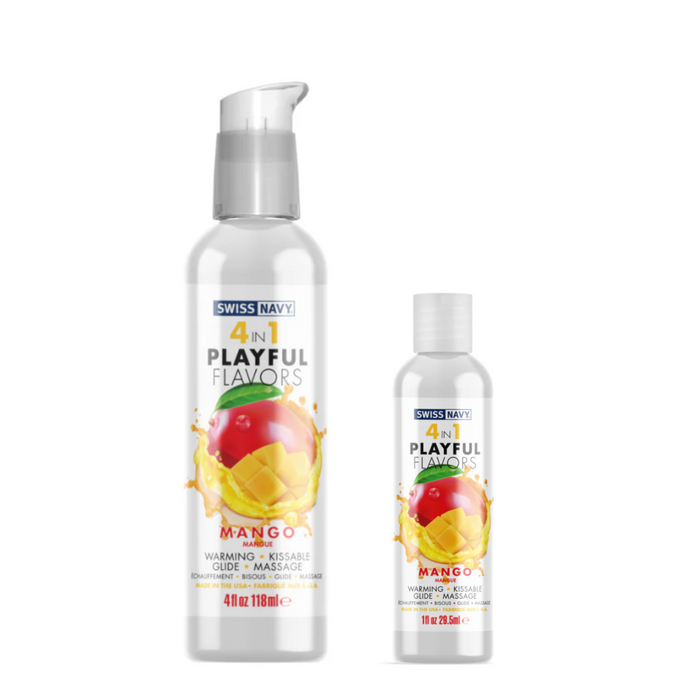 Swiss Navy 4 in 1 Playful Flavors Mango Front