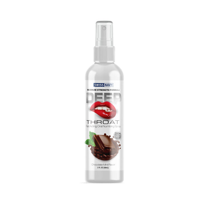 Swiss Navy Deep Throat Spray Chocolate Mint 2 fl oz