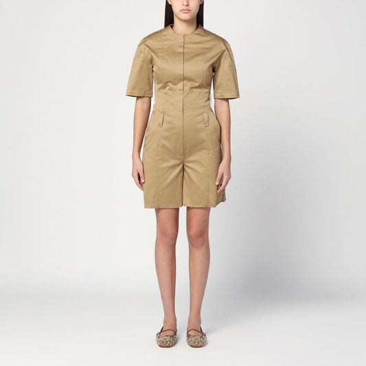 Jumpsuits & Rompers 40  IT TheLatest - Camel-coloured short jumpsuit in cotton Brand