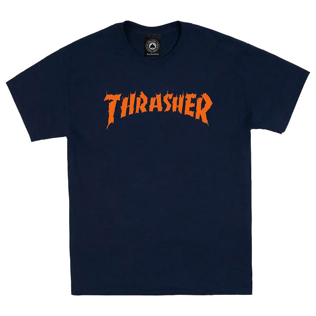 Thrasher Burn it Down T-Shirt Navy
