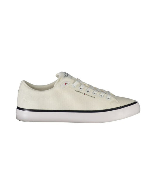 Tommy Hilfiger Bianco Polyester Men Sneaker
